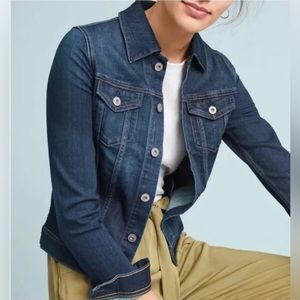 Adriano Goldschmied the Robyn Denim Jacket Size Medium in Alliance (dark blue)